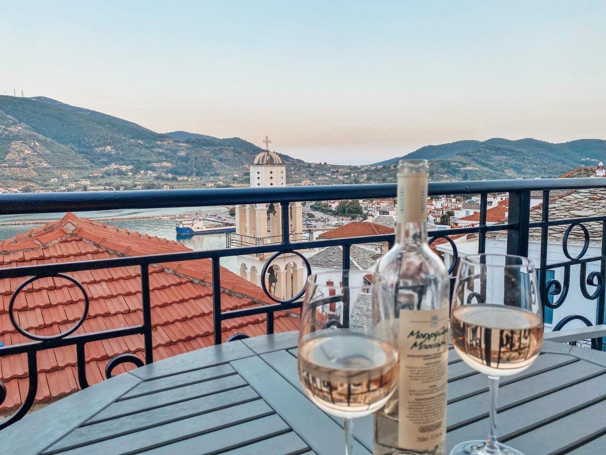 Evageliasvilla Sea View 스코펠로스 타운 외부 사진
